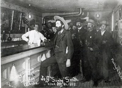 Le bar du saloon de 